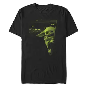 Men's Star Wars: The Mandalorian Grogu Green Photo T-Shirt