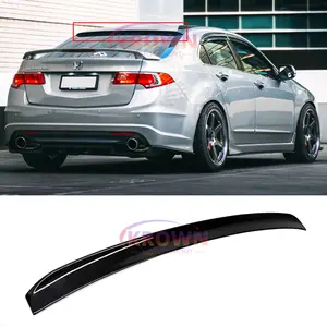 FOR 2009-2014 ACURA TSX CU2 GLOSSY BLACK JDM DUCKBILL STYLE REAR ROOF SPOILER WINDOW VISOR LID