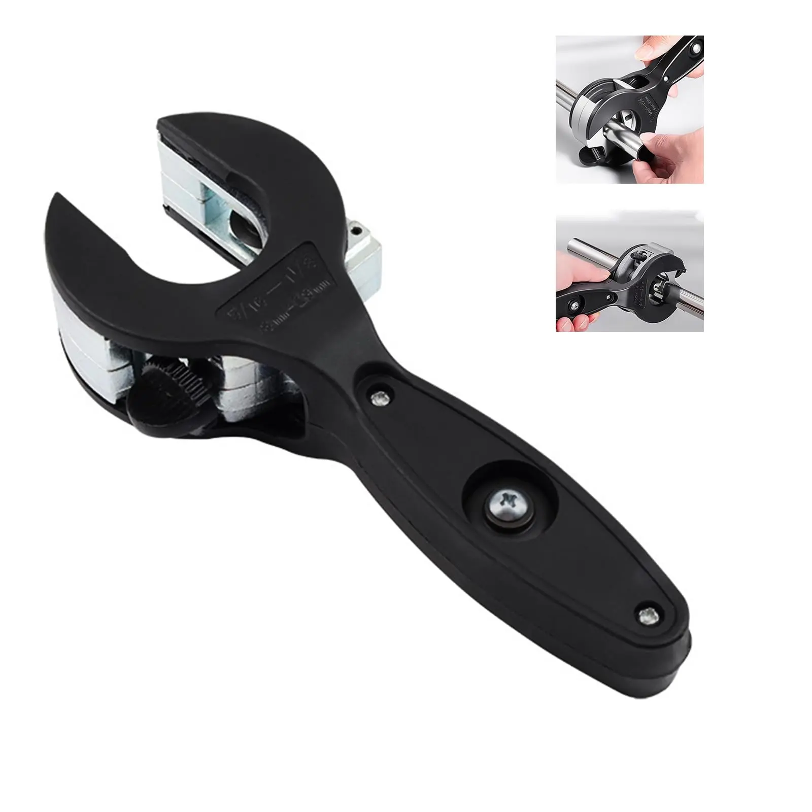 1-Hand Ratchet Pipe Cutter, Cutting Tubing Cutter for 5/16-1 1/8 in Stainless Steel, Copper, Aluminum Pipes, Adjustable Range, Portable Design, Precision Cutting, Durable & Reliable, Cutting Tubing Cutters