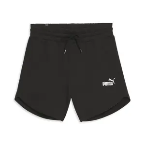 PUMA Womens Essentials 5 Inch High Waisted Shorts Casual Bottoms Casual - Black