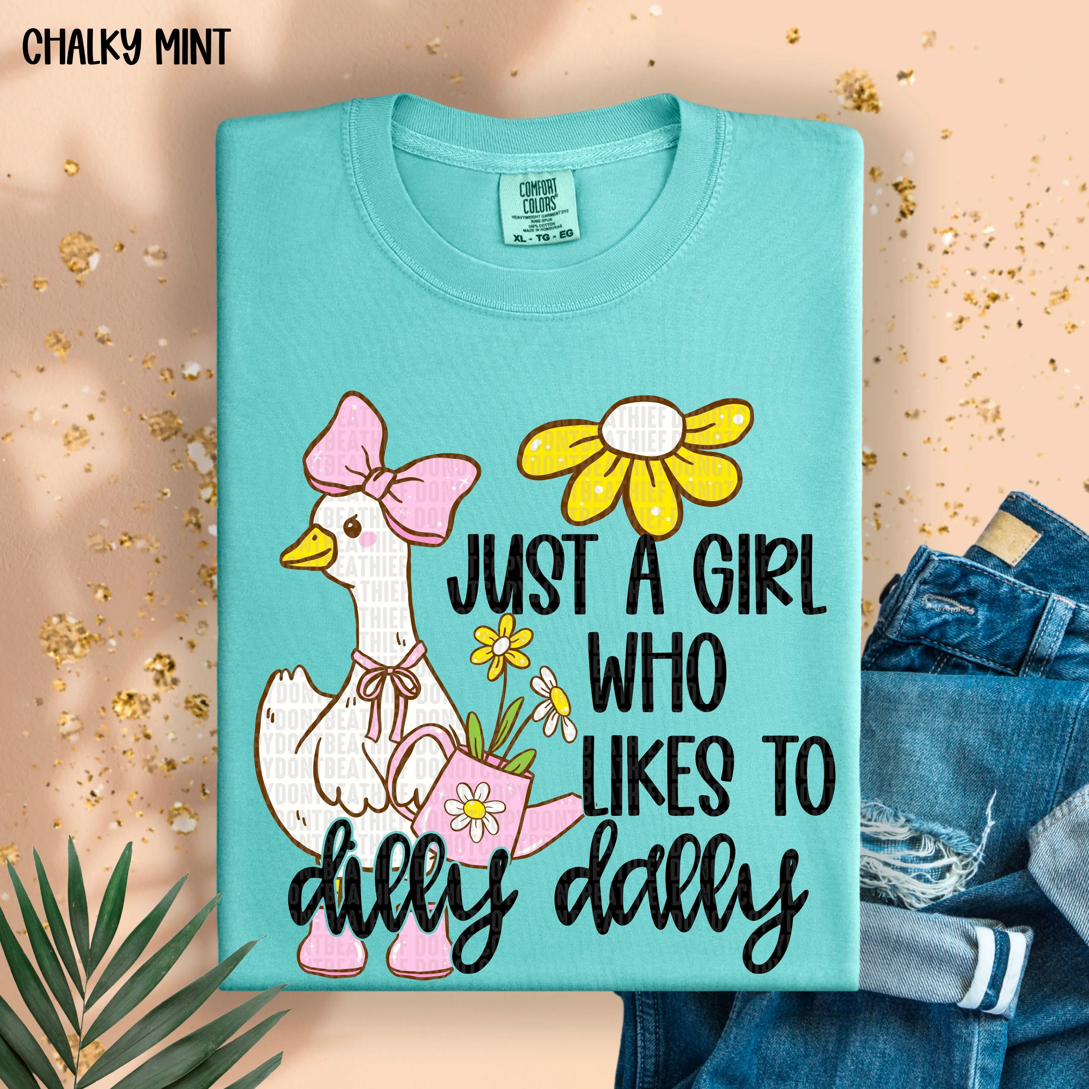 Just a girl who likes to Dilly Dally DTF Transfers - THIS IS NOT A SHIRT