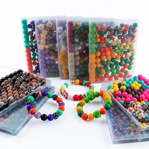 140PCS Colorful Christmas Halloween Silicone Beads for Keychain Making,Purple Pink Green Yellow Black Silicone Beads 12mm 15mm, Hexagonal Beads for Keychain Making,DIY Crafts  beads pack
