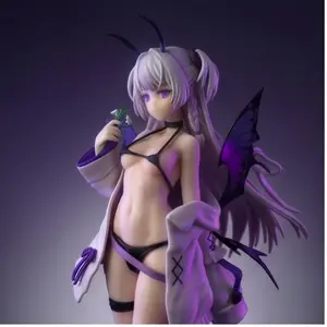 Petunia Butterfly Demon Girl Figure, Classic Standing Pose, Long Hair, Wings, High Heels, PVC Material, Collectible Figurine, Whimsical Figurines