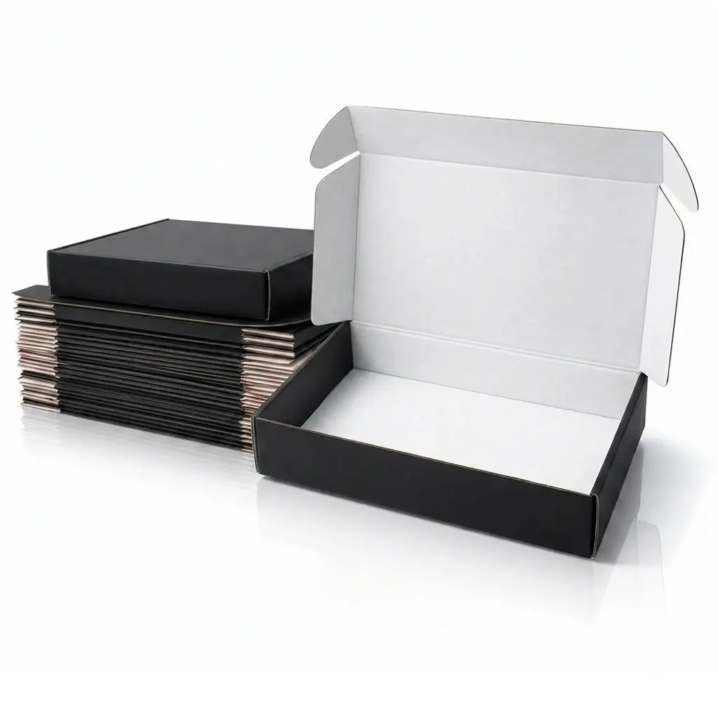 26-Pack Crush-Proof Triple-Wall Black Corrugated Shipping Boxes, 9x6x2 In Mailer Boxes for Small Business Gifts, Jewelry, Soap Packaging & Storage