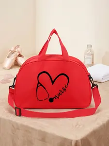 Nurse Heart Stethoscope Print Travel Bag, Ideal for Hospital Shifts, Night Duty Stay, Perfect Gift for Medical Workers