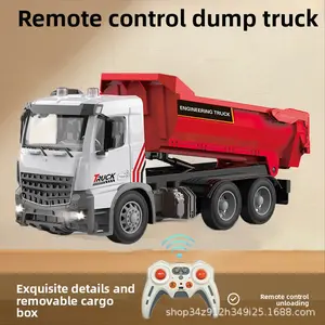 1:18 Remote Control Dump Truck Multi-Function Engineering Vehicle Lift Dump Truck Simulation Big Truck Children's Toy