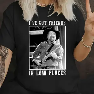 I've Got Friends In Low Places, Vintage Gath Brooks Shirt, 90s Country Music Shirt For Fan