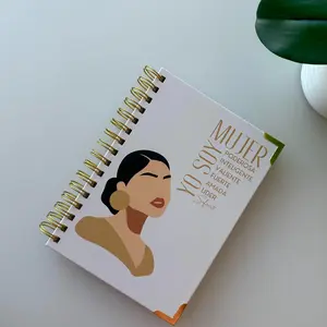 Mujer Poderosa Journal Luxury Hardcover Gold Spiral Binding Notebook