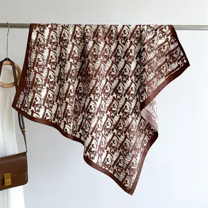 Fine Flicker|70cm silk scarf, professional small square scarf, high-end sense neckerchief, versatile for spring and summer,A thoughtful, elegant gift for colleagues, friends, or loved ones on birthdays, anniversaries, or holidays|gift box|gift bag