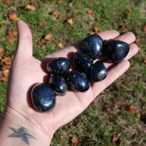 RARE Covellite Crystal Tumbled Stones, AAA Top Quality Blue Covelite, Peru