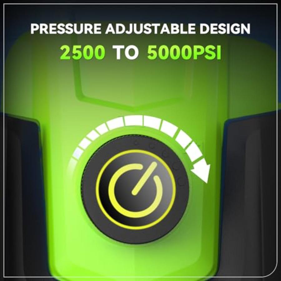 5000 PSI Professional Electric Pressure Washer4.0 GPM Heavy Duty Power Washer with 4 Nozzles Foam Cannon 33FT Hose and 500ml So