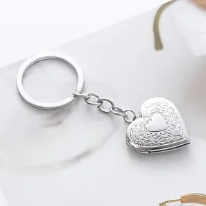 1/20pcs Photo Frame Heart Locket Keychains Y2k Handmade Heart-Shaped Small Box Fairy Tale Keyring Gift for Her Keychain For Bags