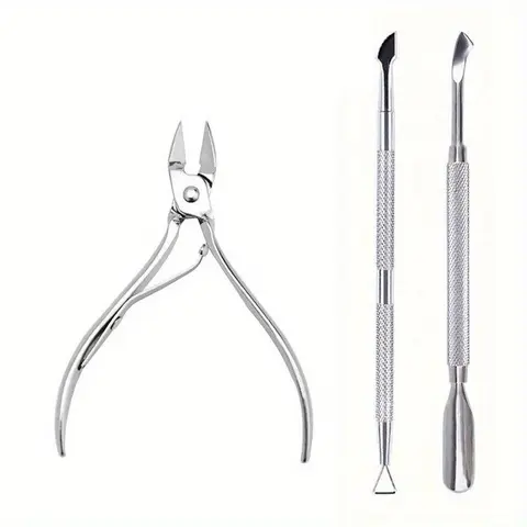 Nail Professional Stainless Steel Nail Cutter Scissor Nippers Muti Function Cuticle Pusher Remover Nail Care Basic Nail Tools Manicure Tools Kits
