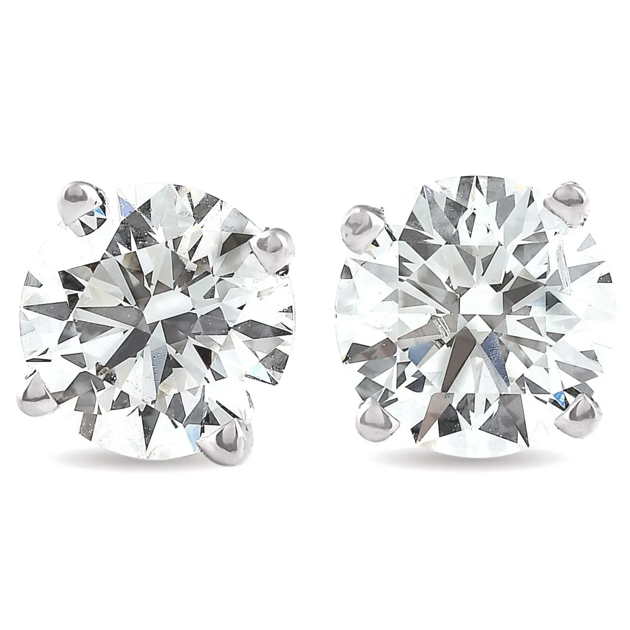 1/2 - 2 Ct TDW Diamond Screw Back Studs in 14k Gold Women's Earrings Lab Grown 1/2 - 2 Ct TDW Diamond Screw Back Studs in 14k Gold Women's Earrings Lab Grown