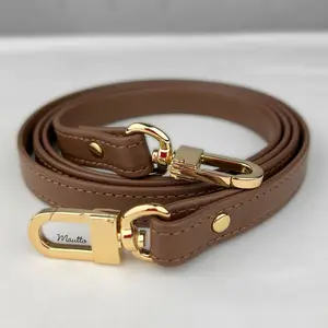 Chocolate Brown Leather Purse Strap, Handbag Strap or Bandolier - Customize Length (Short Shoulder to Extra Long Crossbody Size) - Half Inch Wide