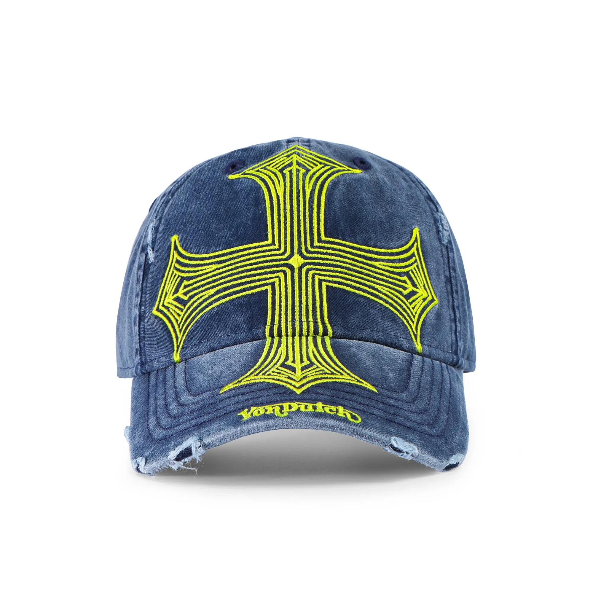 Von Dutch Denim 'Lowrider' Hat– Blue and Yellow