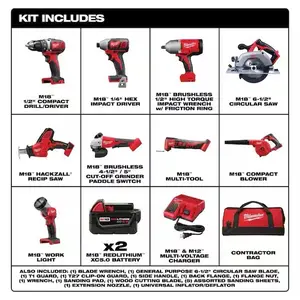 Milwaukee 9 tool combo set special