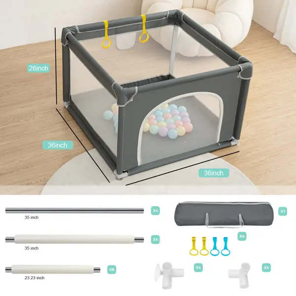 Baby Playpen Play Yards for Indoor & Outdoor