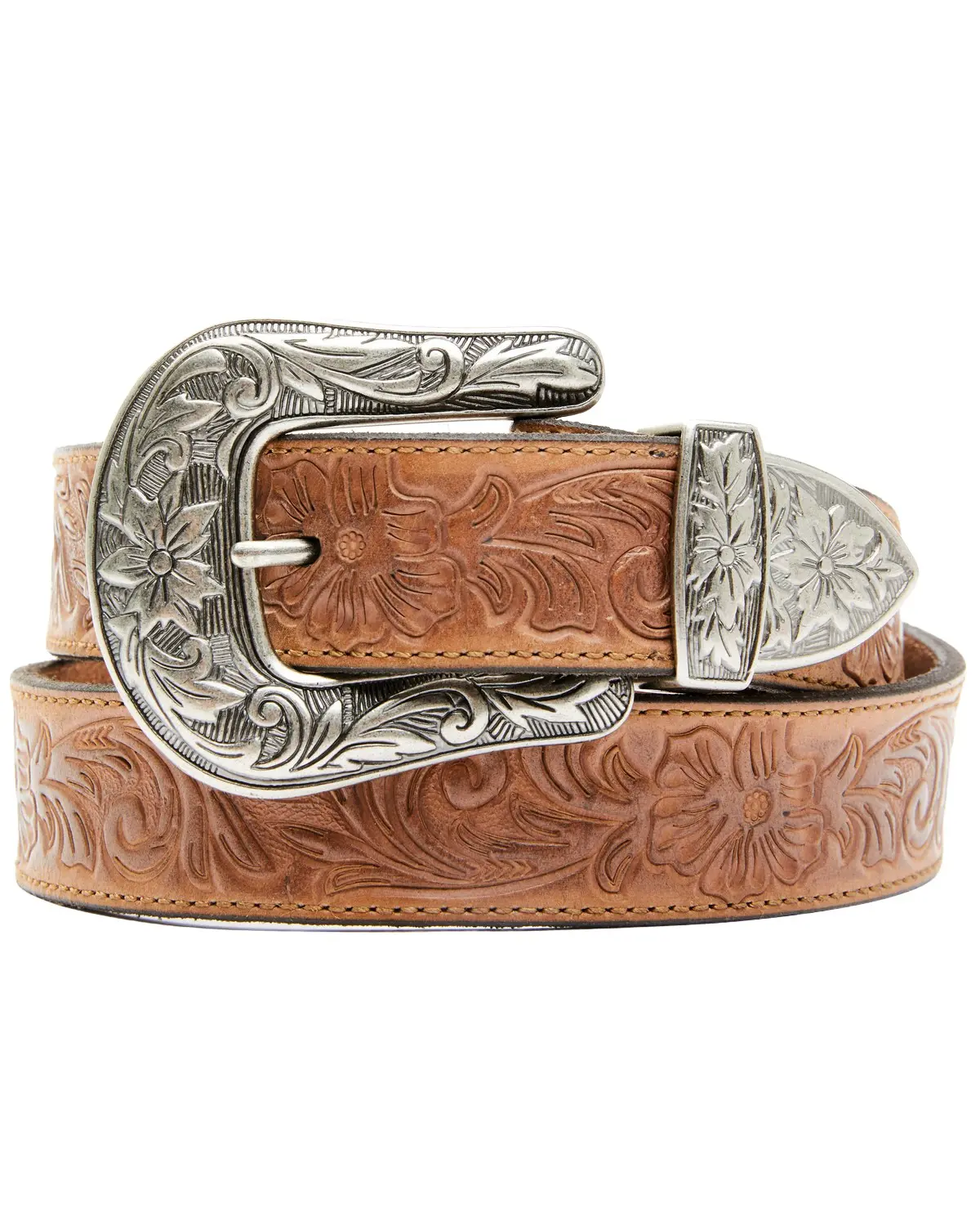 Shyanne Women's Women'S Floral Embossed Buckle Belt - Saho21bt1