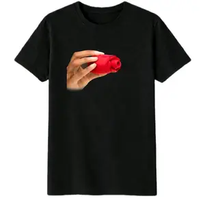 Red Rose Graphic T-Shirt Short Sleeve Casual Wear for Men Women