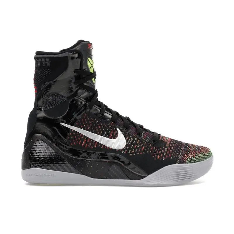 Nike Kobe 9 Elite Protro Masterpiece (2025) Men’s Basketball Shoes | Elite Performance Sneakers | Flyknit High Top | Advanced Cushioning Support | Lightweight Breathable Design | Court Ready Athletic Shoes | Black Multicolor Protro Edition