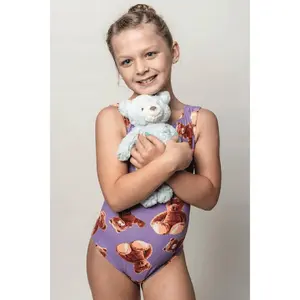 Ultra Soft Teddy Bear Gymnastics Leotard - Foxy's Leos