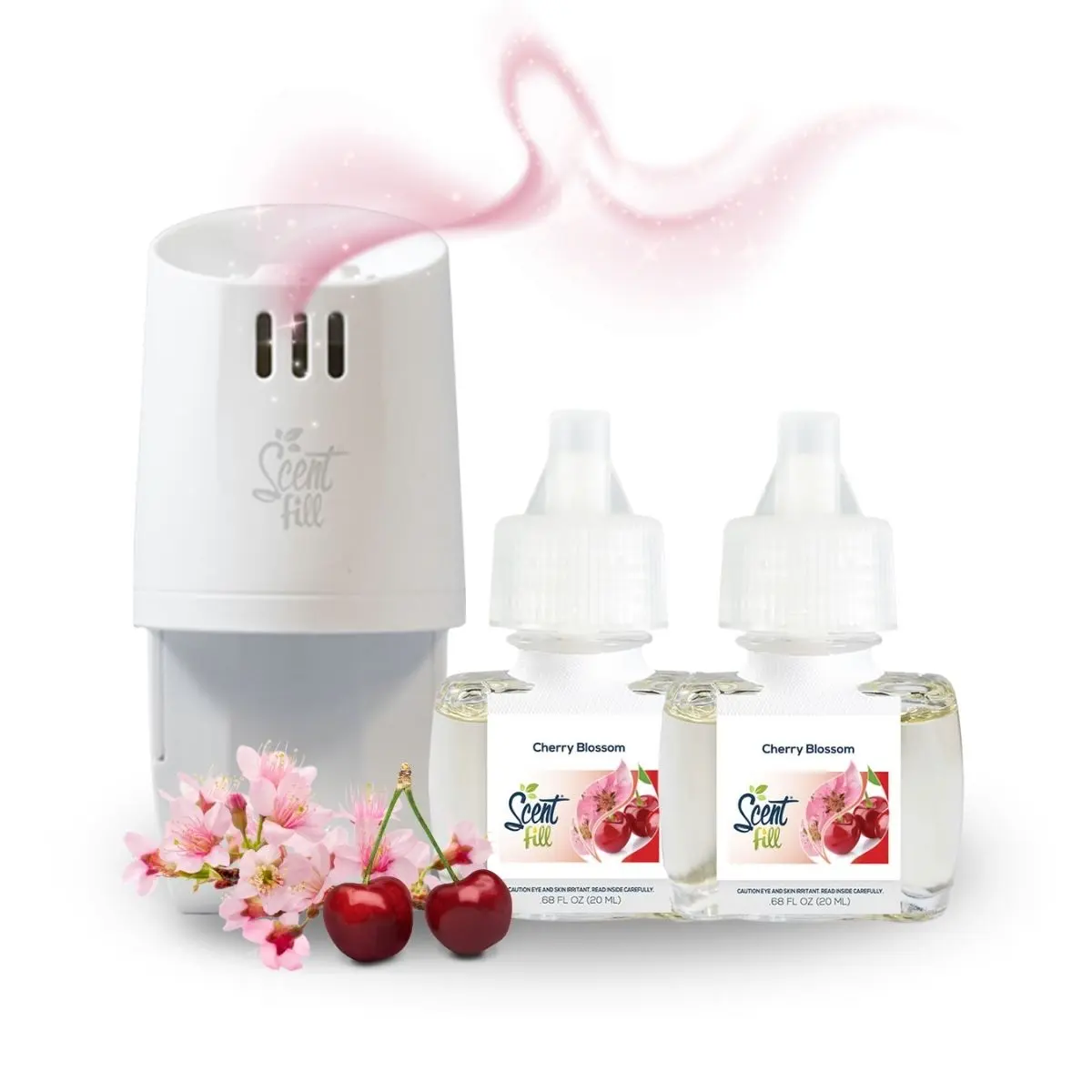 Cherry Blossom Plug in Refill Air Freshener Starter Kit