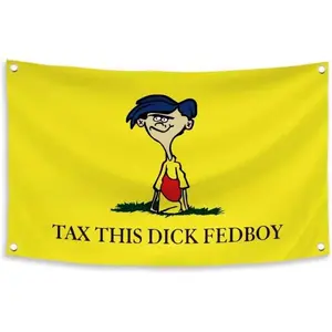 Ed, Edd n Eddy Rolf Meme Abstract Art Tapestry - 3x5 FT Polyester Cartoon Satire Wall Hanging, Trendy Home Decor for Bedroom & Dorm, Abstract Art Tapestries