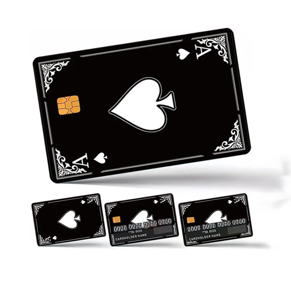 Credit Card Pattern Sticker, Waterproof & Scratch Resistant Sticker, Self Adhesive Ultra Thin Skin Vinyl Sticker for Cards