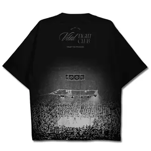 Oversized Pump Cover T-Shirt - Fight Night