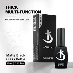 KODI JYJ Thick Rubber Base for Gel Varnish 12ml Semi-permanent Nail Base Coat Gel Nail Polish Manicure UV Varnish Hybrid Primer