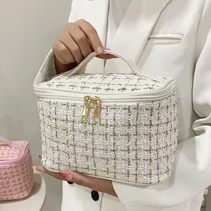 Simple Large Capacity Small Perfume Makeup Bag, Girl Storage Wash Bag, Travel High Aesthetic Cosmetic Organizer