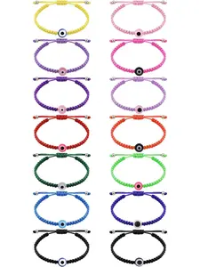 14 Pcs Evil Eye Bracelets Mal De Ojo Bracelets Protection Bracelets Lucky Bracelets Boho Style Bracelet Stackable Bracelets
