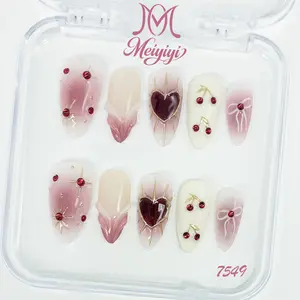 .DP.7549.Valentine's Day wearable nails