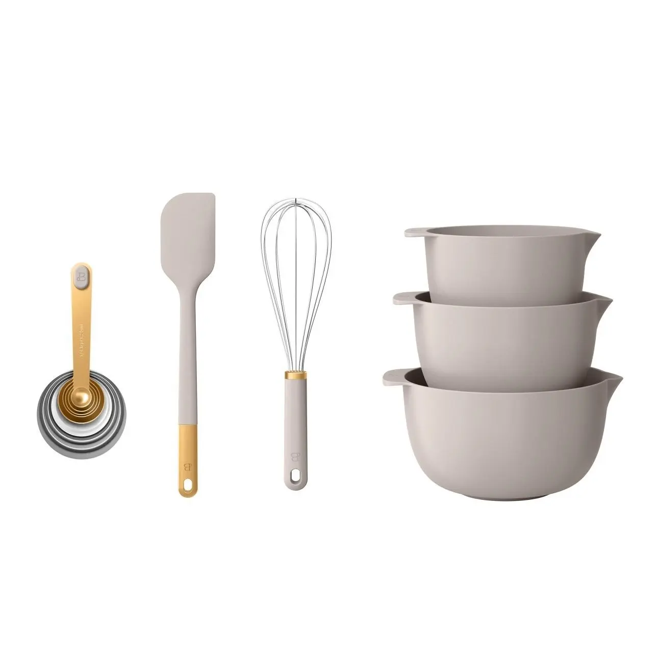 14-Piece Mix & Measure Set, Porcini Taupe by Drew Barrymore