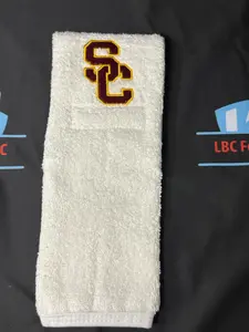 USC Trojans White Football College Game Towel Football Cotton New