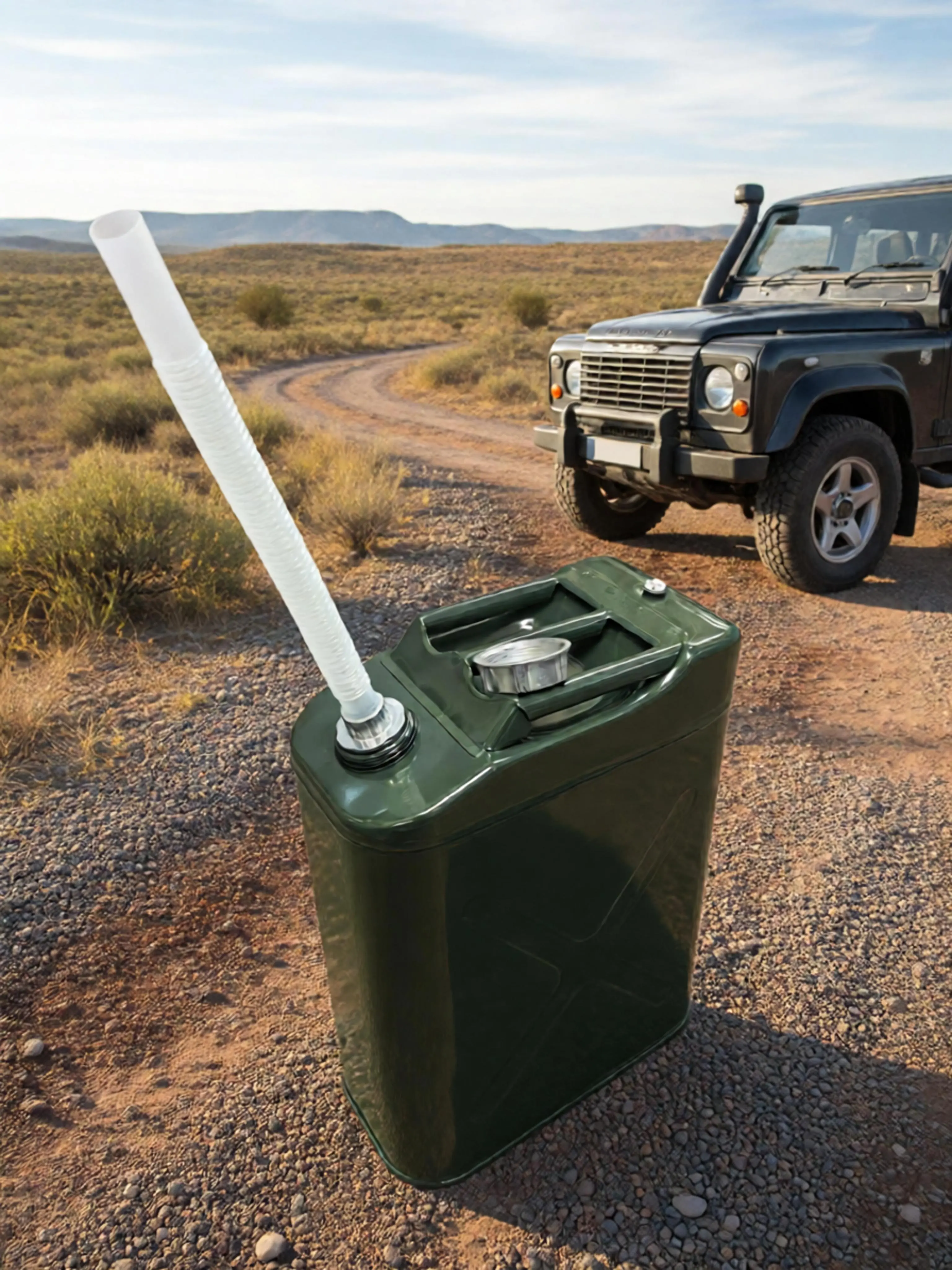 Nw 7Lbs Heavy-Duty 5 Gal Gas Caddy Leakproof Metal Fuel Container for Cars Generators & Survival Kits 20L Capacity Durable Construction Automotive Vehicle Repair Truck