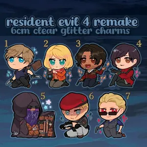 Resident Evil 4 Remake 3" Acrylic Keychain, Cute, And Perfect For Bags, Keys, Or Gifts.