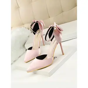 Women's Elegant Bowknot Design Stiletto Heels, Fashionable Pointed Toe High Heels for Party, Daily Wear for Women & Girls, Stiletto Heeled Pumps