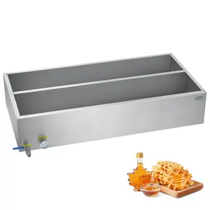 fathersdaygift  VEVOR Maple Syrup Evaporator Pan, 47 Gallon, 683 Cups of 8.8oz Maple Syrup, Flat Evaporator Pan with Thermometer, 1 Valve and 3 Heating Methods, 304 Stainless Steel Maple Syrup Pan for Home, Outdoor