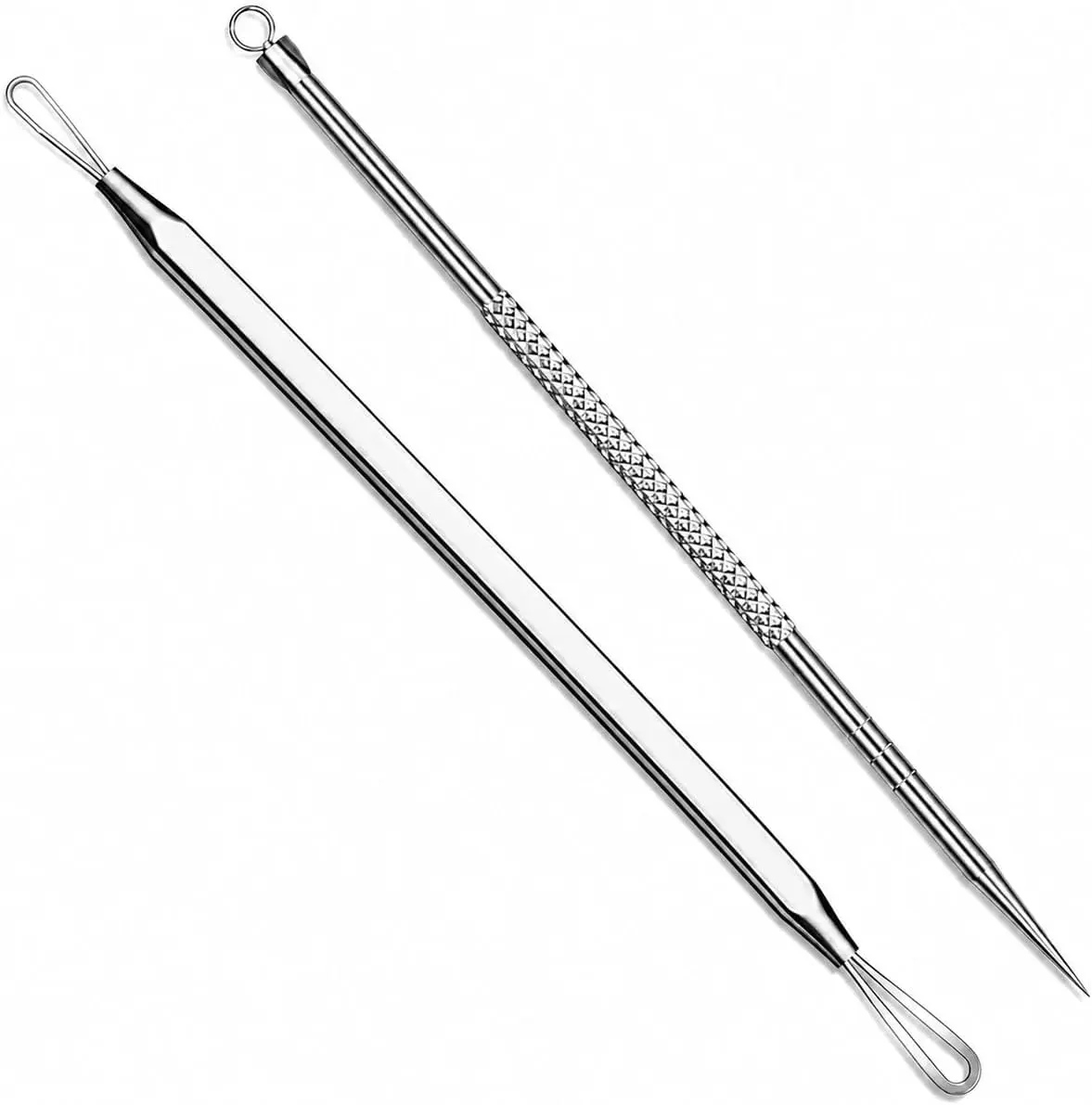2-Piece Stainless Steel Facial Care Tool Set | Precision Skincare Tools with Protective Storage Case