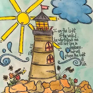 Doodle Lighthouse Journal/Notebook Lined.