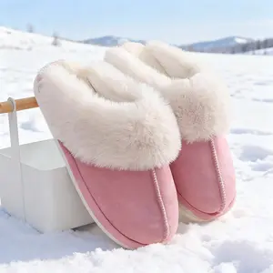Christmas Slippers 2026 NEW Slippers Women's Slippers Comfort Memory Foam Men's House Slippers Plush Lining Bedroom Shoes for Indoor & Outdoor fur slides