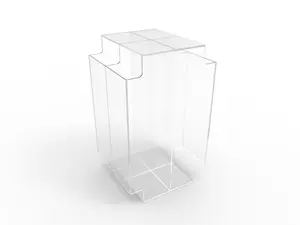 FixtureDisplays® Acrylic Breakfast Cereal Box Display Gravity Candy Bin Dry Food Bin Dispenser Bulk Display Bin