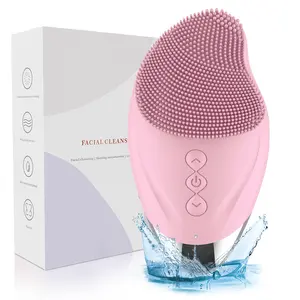 Facial Cleansing Brush Waterproof Rechargeable Silicone Exfoliating Massaging Electric Face Scrubbe Handy Friend IPX7 Waterproof Portable Design