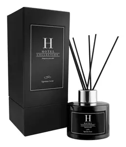 Hotel Collection - 24K Magic Reed Diffuser Set - Hotel Inspired Luxury Essential Oil Reed Diffuser - Zesty Citrus, Floral Jasmine, & Delicate Lily 3.4 fl oz, 100 mL