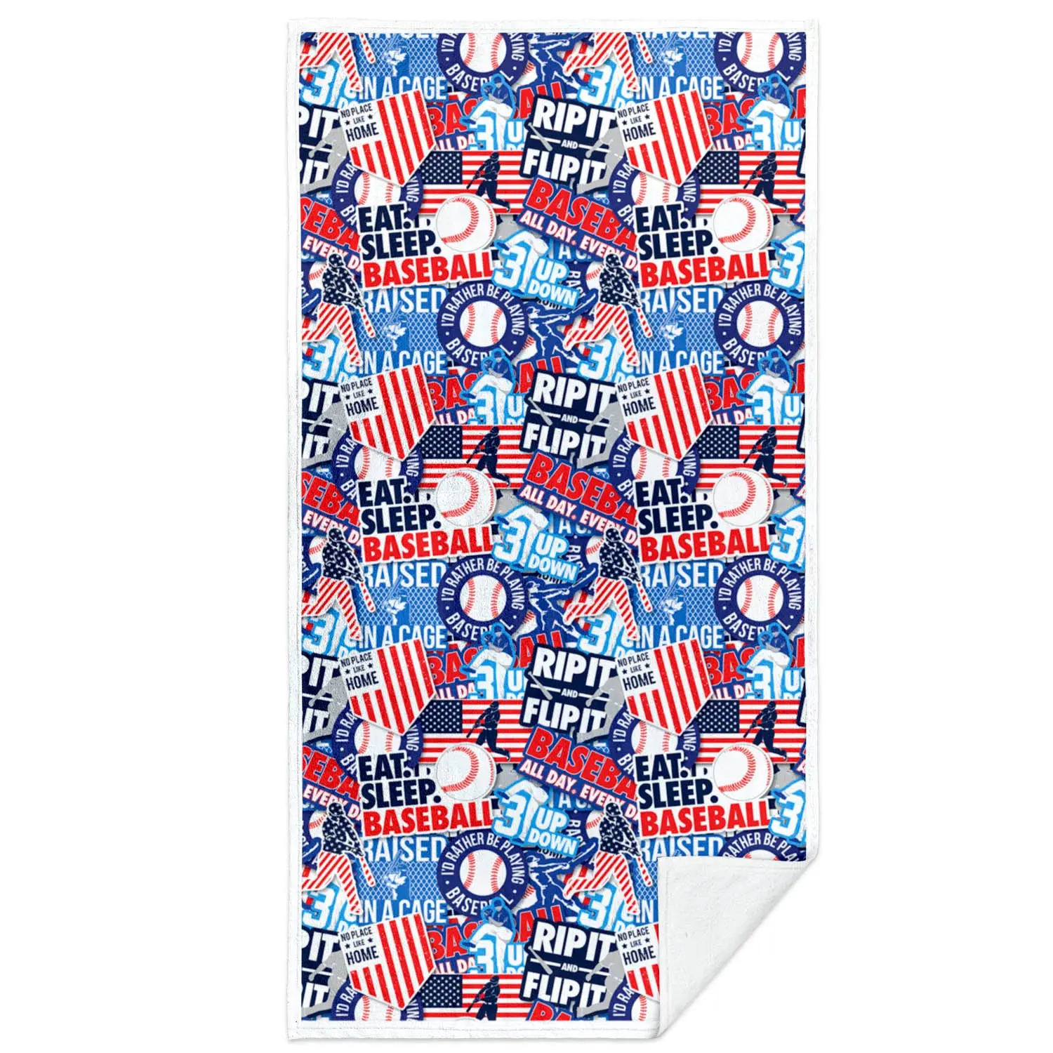 Premium Baseball Beach Towel, Super Absorbent Towel for Baseball Enthusiasts, Absorbent Breathable Towel