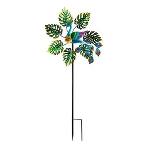 Plow & Hearth Plow & Hearth 43" Tropical Leaves Wind Spinner