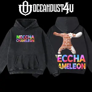 OceanDust4U Meccha Chameleon Men's Hoodie & T-Shirt, 100% Premium Cotton, Oversized Fit, Pre-Washed, Unisex Menswear Apparel Top