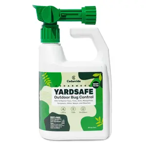 Cedarcide YardSafe | Kills & Repels Mosquitoes, Ticks, Fleas, Mites & More with Natural Essential Oils | Family & Pet-Safe | Eco-Friendly | 1 Quart (32 Oz.)